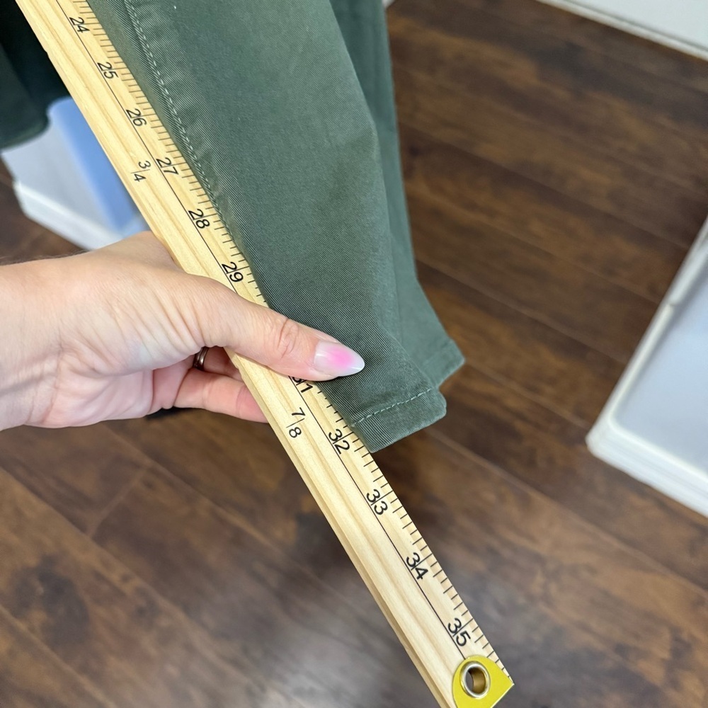 Good American Women's Size 24 Green Good Waist Palazzo Wide Leg Pant Jeans - Picture 8 of 11
